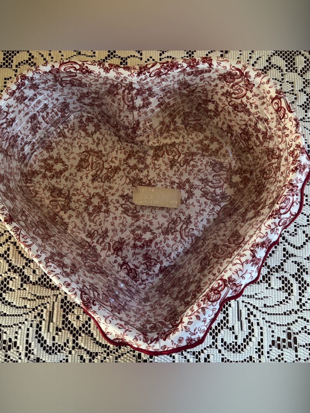 Vintage 1999 Longaberger Sweet Heart-Shaped Basket
